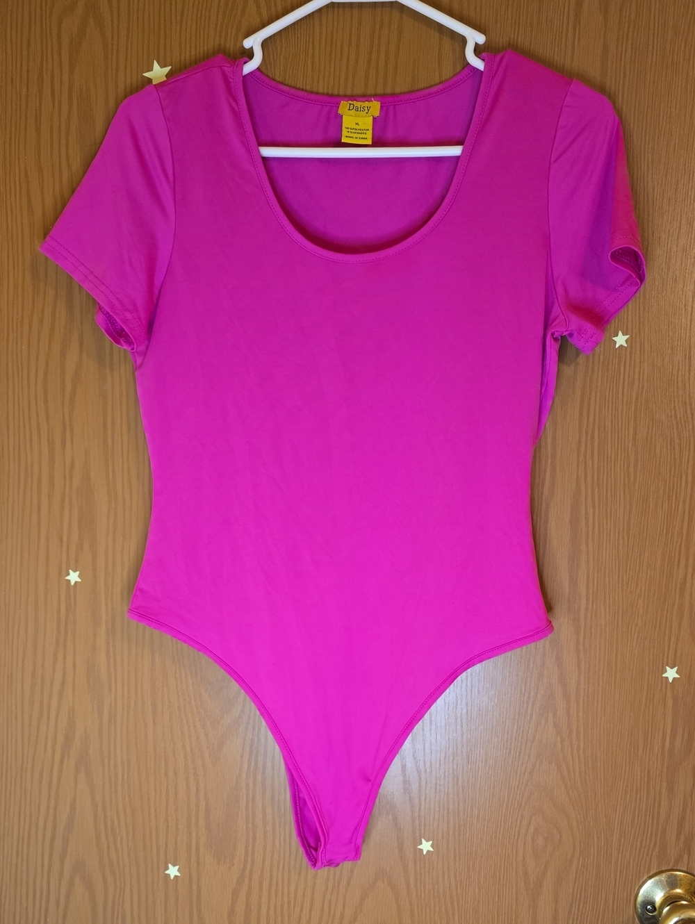 Daisy Bright Pink Short Sleeve One-Piece Bodysuit